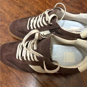 Dolce Vita Brown and Cream Women's Sneakers